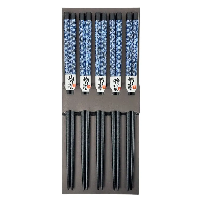 Palillos Japoneses Asanoha Azul