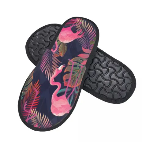 Pantoufles Flamant Rose Femme