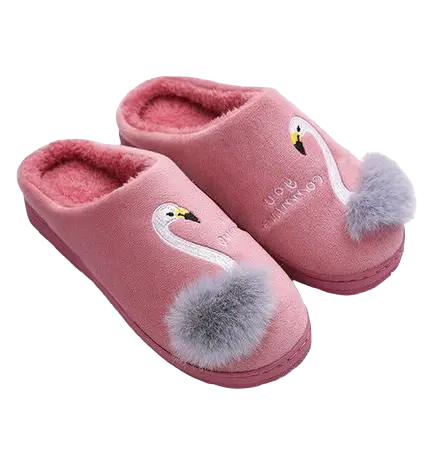 Pantoufles Flamant Rose pour Fille