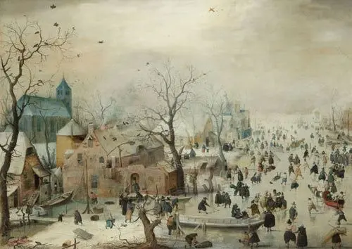 Papier de découpage de patinage sur glace menthe par Michelle