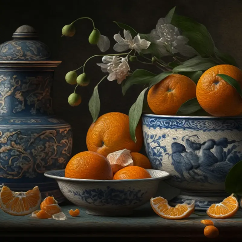 Papier de découpage nature morte par Mint