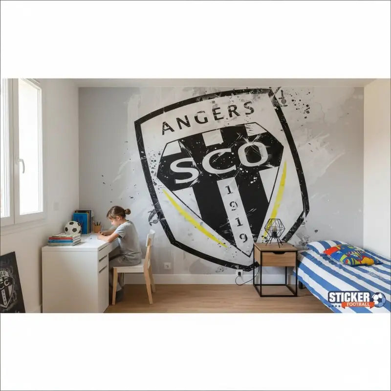 papier peint foot Angers SCO deco