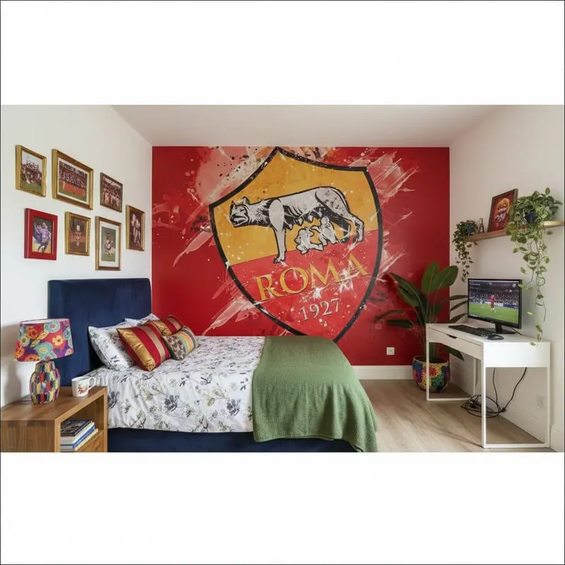 papier peint foot AS Roma