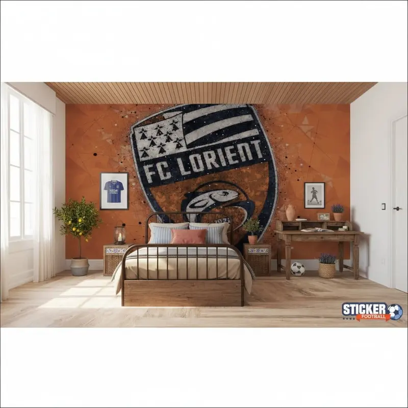 papier peint foot FC Lorient logo_