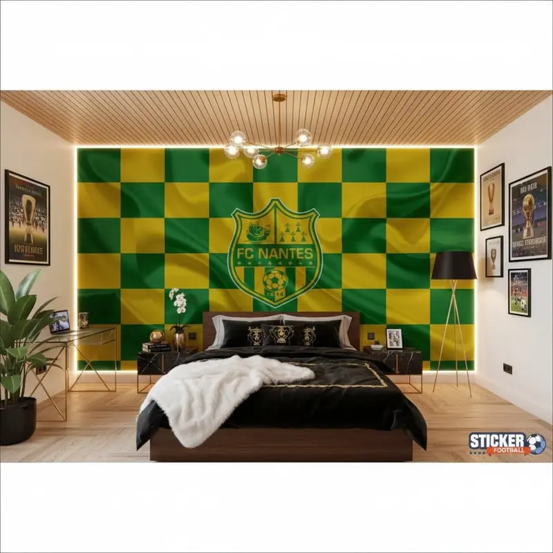 papier peint foot FC Nantes effet