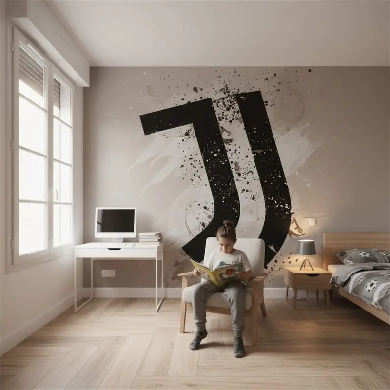 papier peint foot Juventus decoration