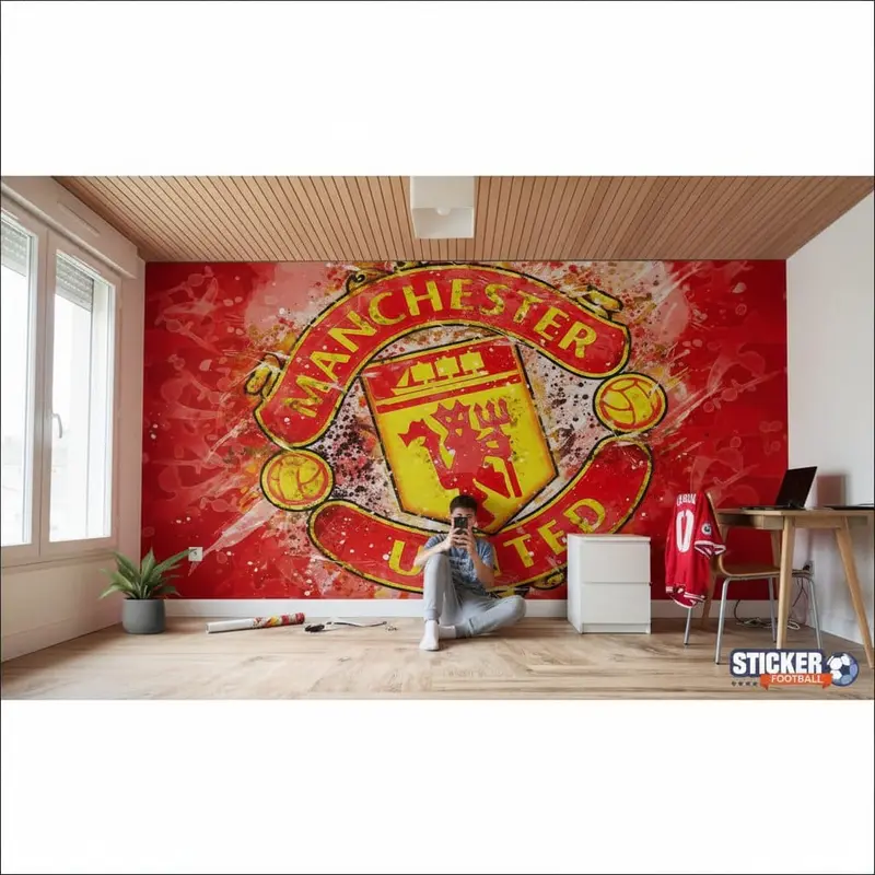 papier peint football Manchester United FC logo