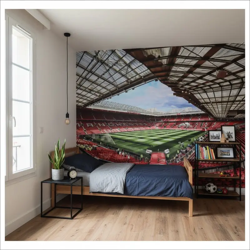 papier peint football Manchester United Stade deco photo
