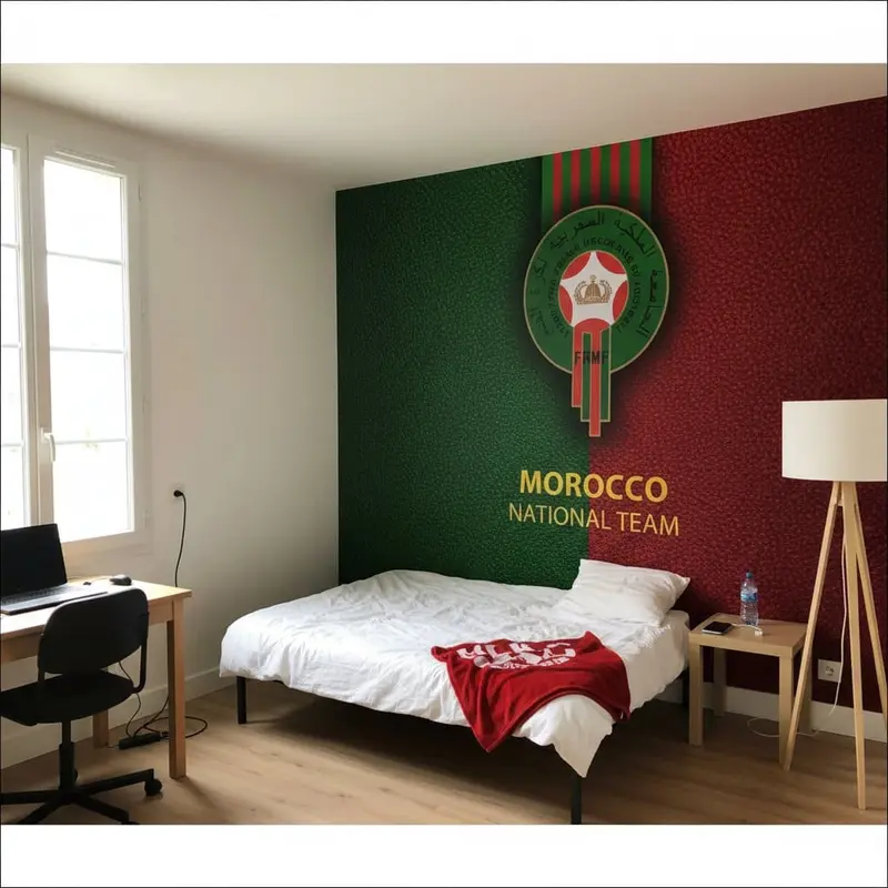 papier peint football Maroc national