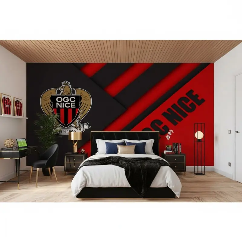 papier peint football OGC Nice poster