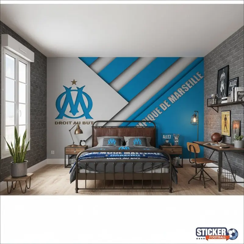 papier peint football Olympique de Marseille