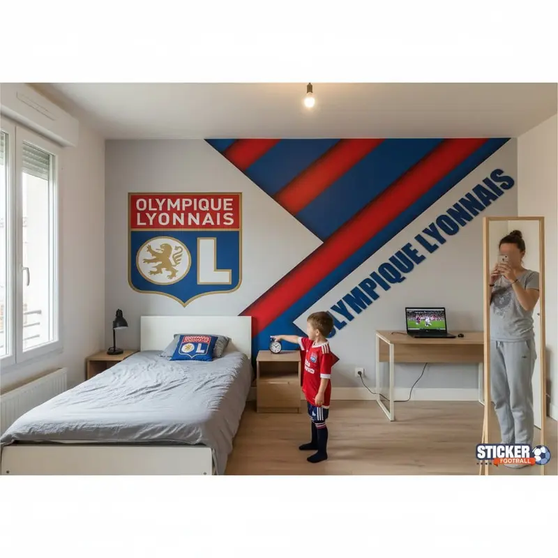 papier peint football Olympique Lyonnais