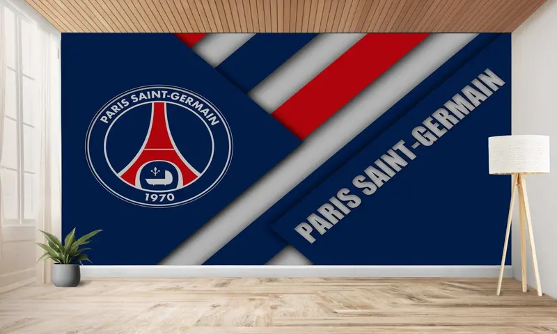 papier peint football Paris PSG logo