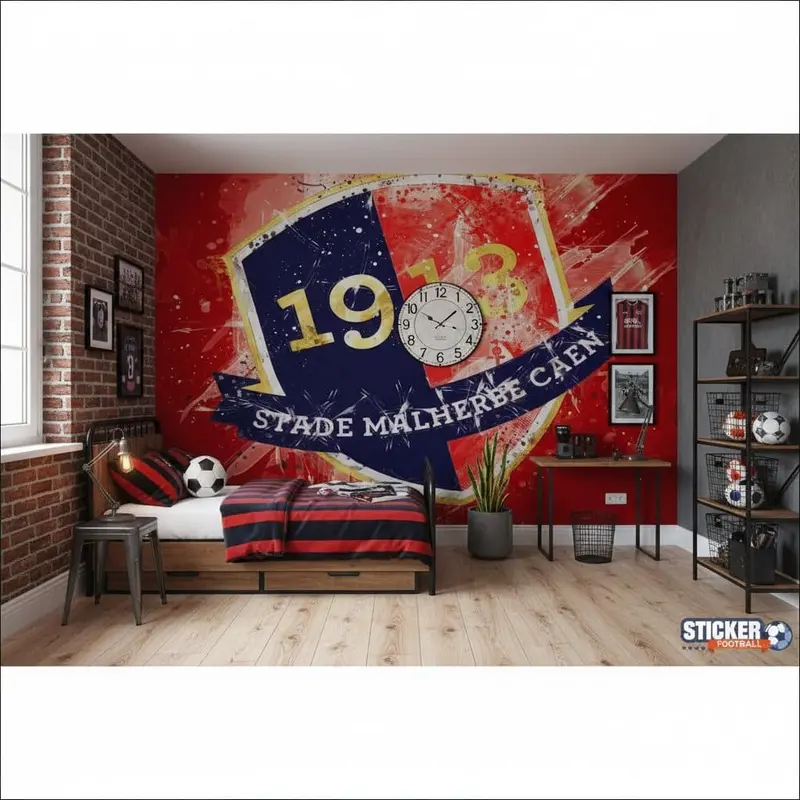 papier peint football Stade CAEN decoration