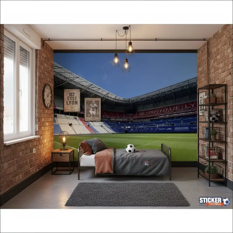 papier peint football Stade Lyonnais