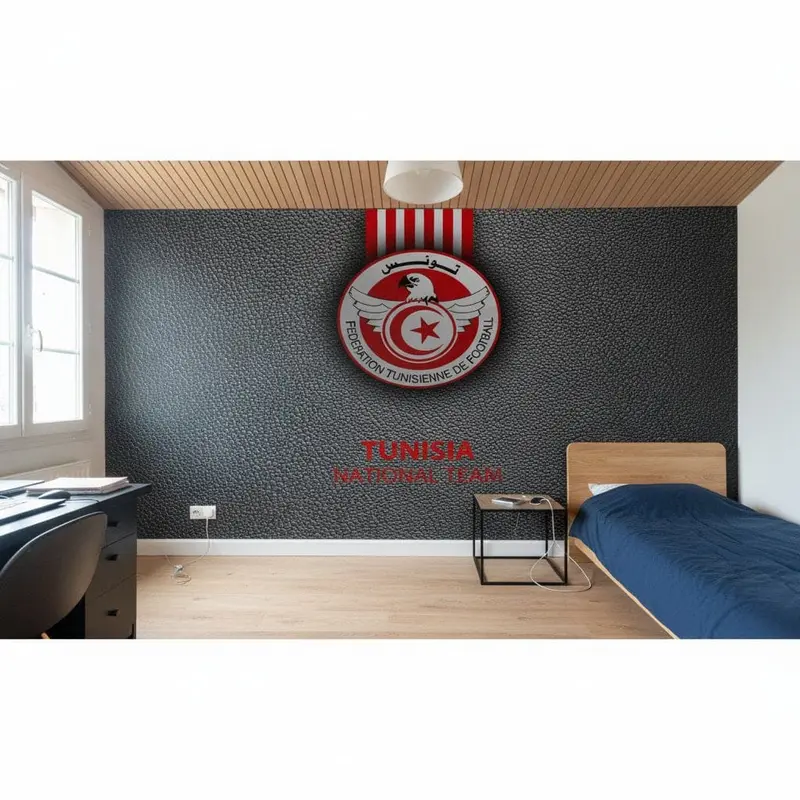 papier peint football Tunisie deco