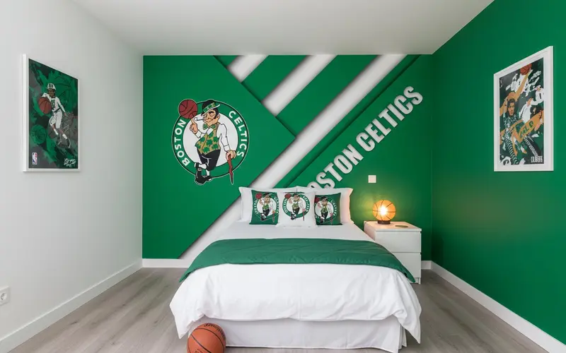 Papier Peint NBA Boston Celtics - Déco Basketball Sur Mesure