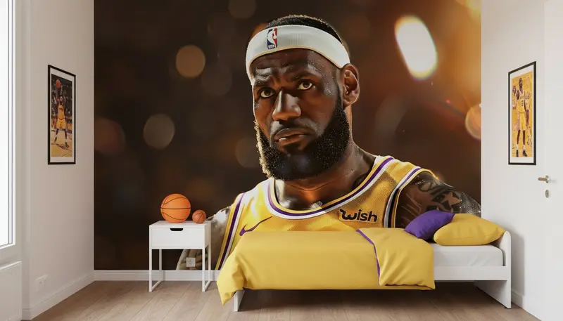 Papier Peint NBA Lakers - LeBron James - Basketball