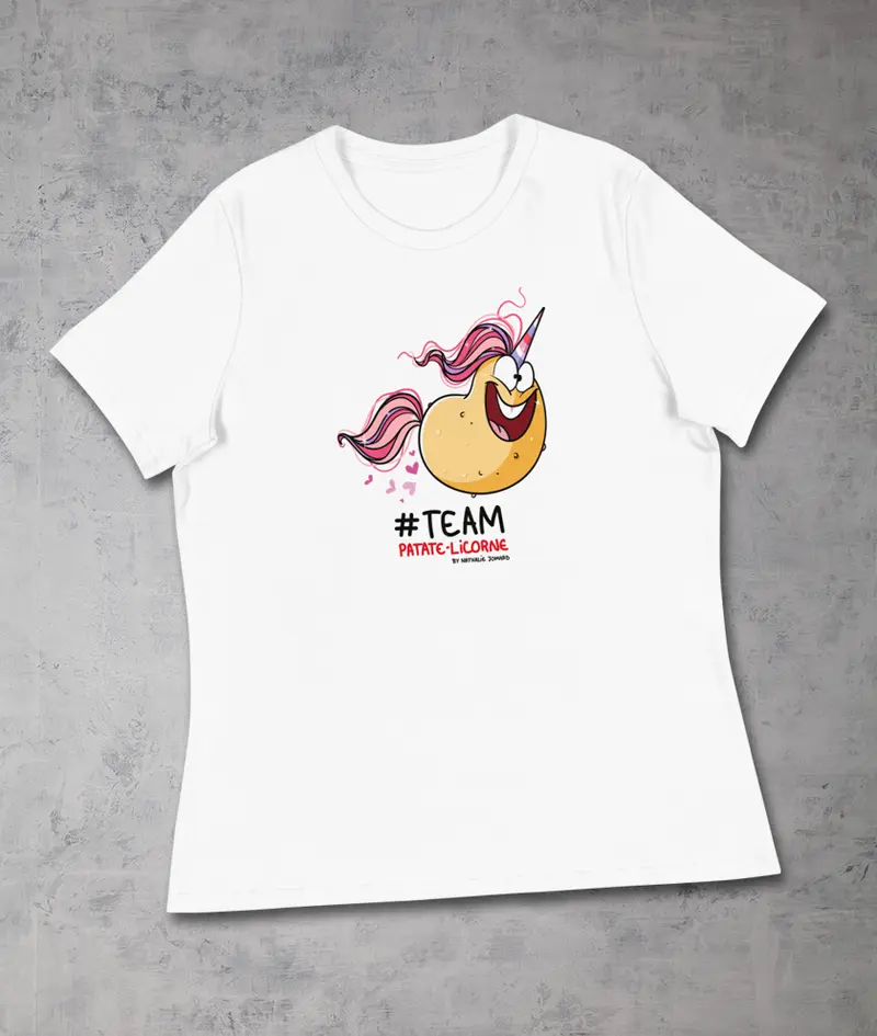 Patate-Licorne by Nathalie Jomard - T-shirt décontracté pour Femme