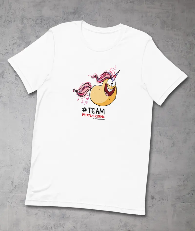 Patate-Licorne by Nathalie Jomard - T-shirt premium unisexe à col rond