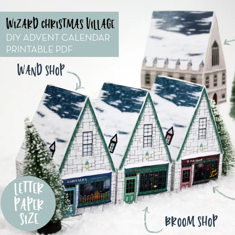 PDF Letter - Wizard village advent calendar - DIY advent calendar