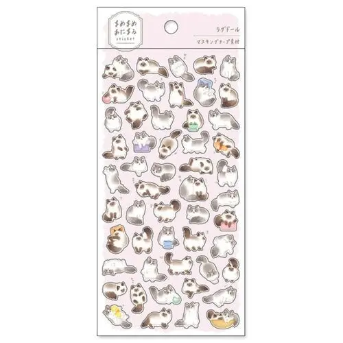 Pegatinas Japonesas Kawaii Gato