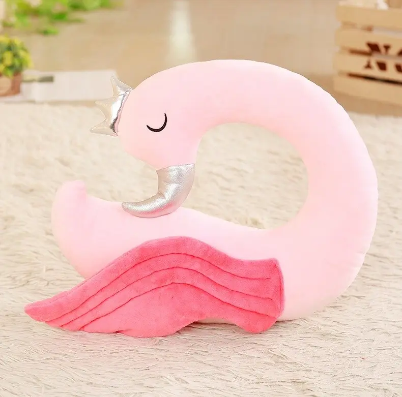 Peluche en forme de Flamant Rose