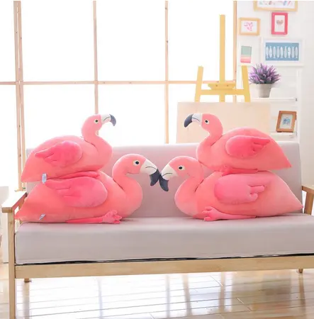 Peluche Enfant Flamant Rose