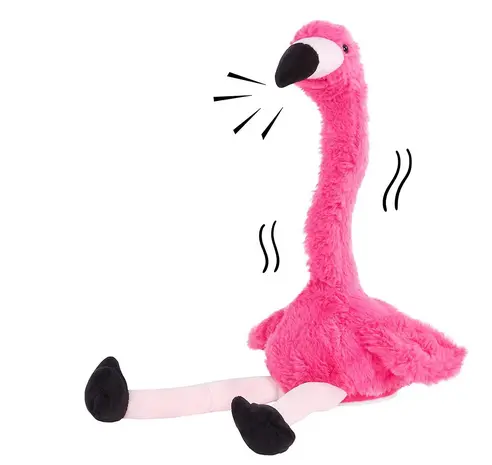 Peluche Flamant Rose Interactive