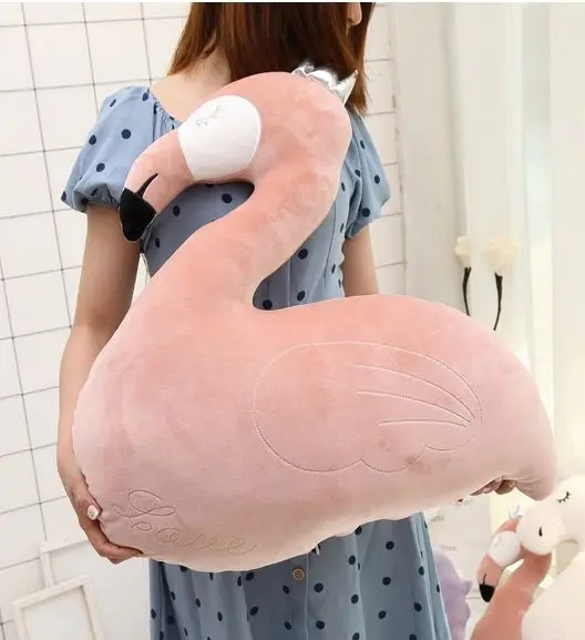 Peluche Flamant Rose Oreiller
