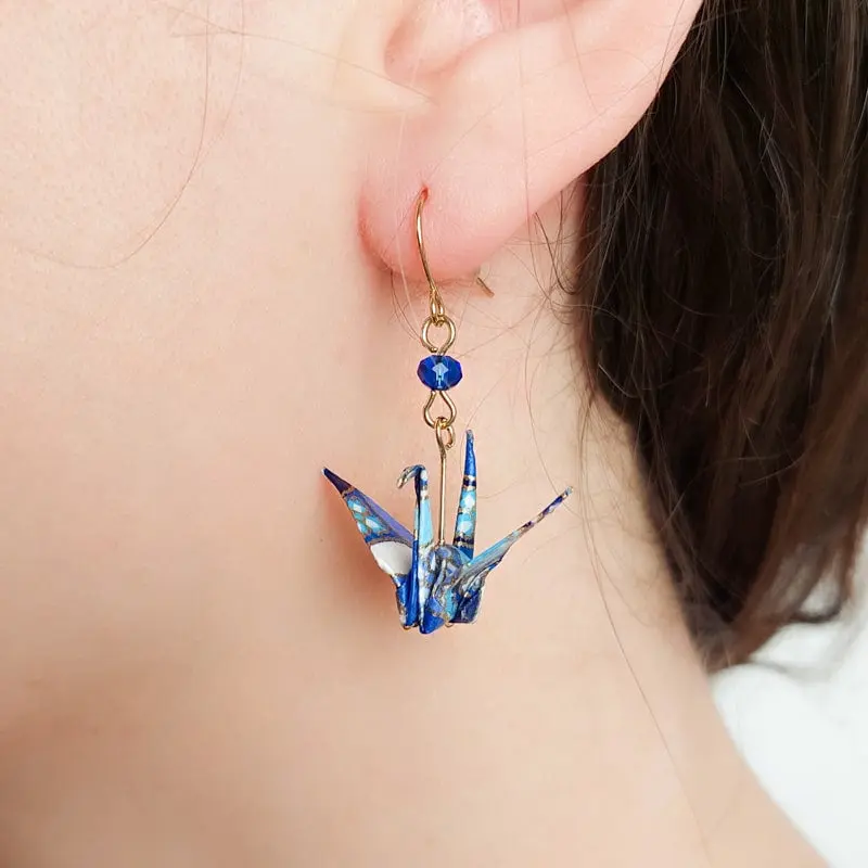 Pendientes Grulla Origami