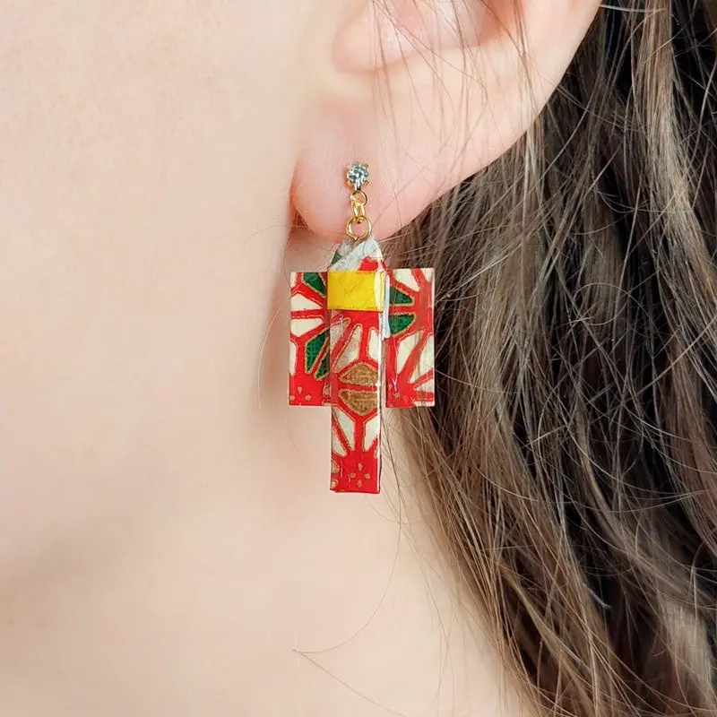 Pendientes Kimono Rojo
