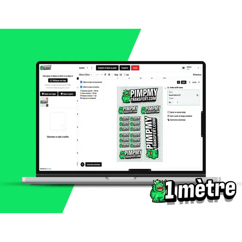 Personnalise ta planche DTF 1 mètre ! B2B