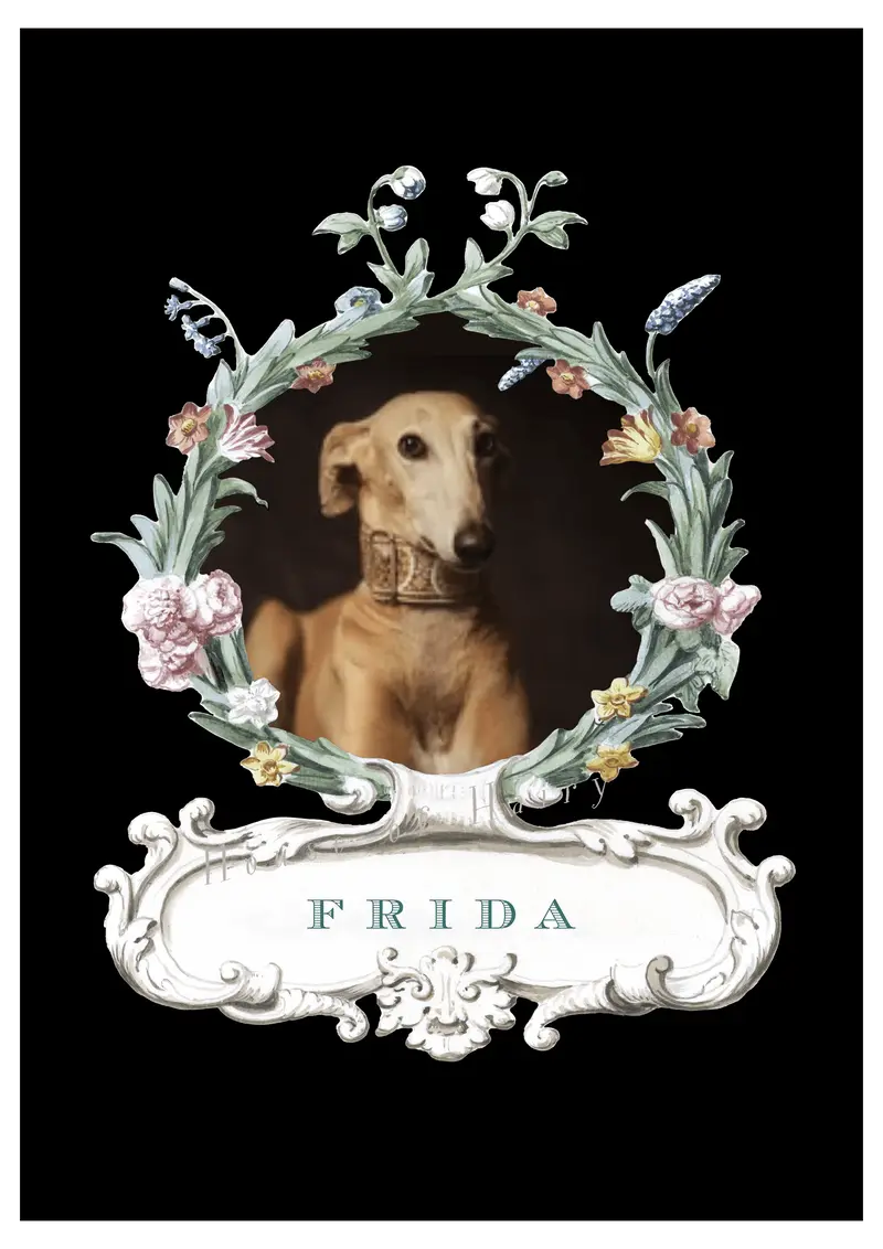 Pet Portrait -Palais Royal Black
