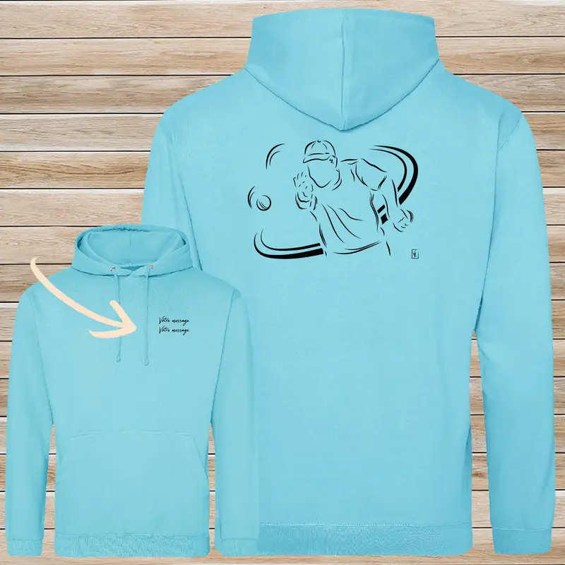 Pétanque bouliste sur Sweat-shirt - Personnalisable