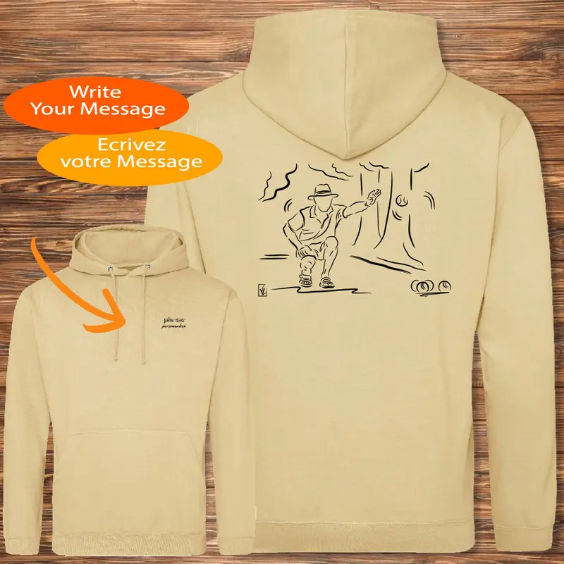 Pétanque Village Provence sur Sweat-shirt - Personnalisable