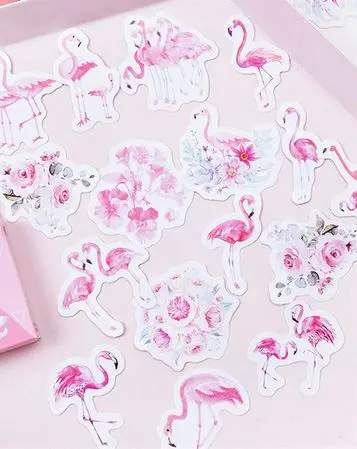 Petits Stickers Flamant Rose