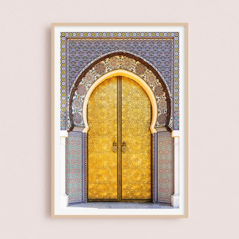 Photographie Porte dorée du Palais | Fès Maroc