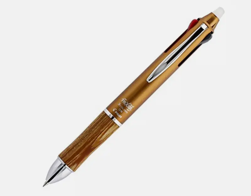 Pilot FriXion Ball 3 Wood Brown Stylo à bille effaçable 3 couleurs en coffret cadeau