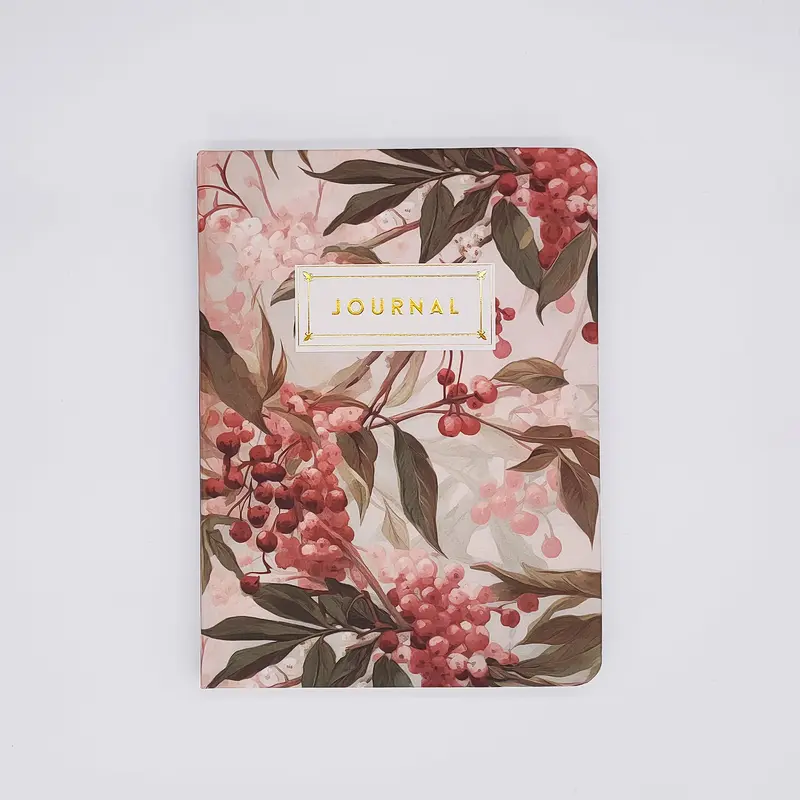 Pink Peppers Hardcover Journal - Personalizable