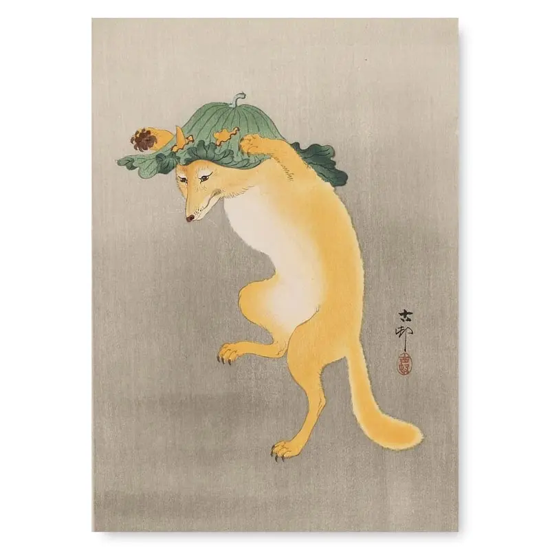 Pintura Japonesa Kitsune