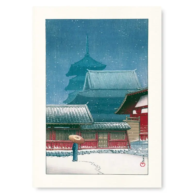 Pintura Japonesa Templo Tennoji
