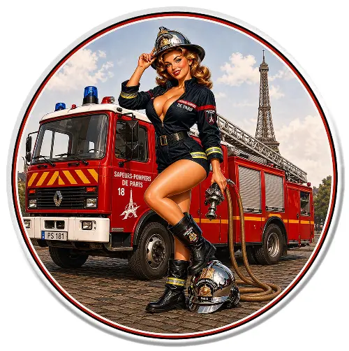 PINUP POMPIERS DE PARIS PZ144