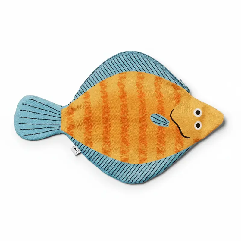 Plaice Pouch in 100% cotton - yellow