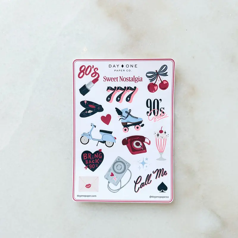 Planche de stickers - Sweet nostalgia
