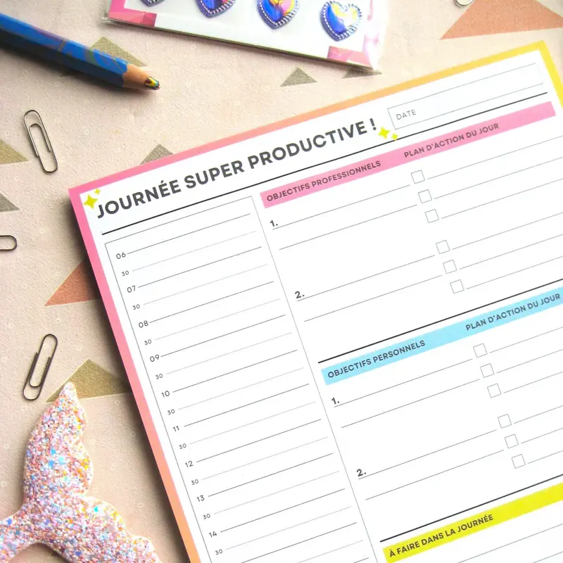 Planificateur – Organise ta journée et atteins tes objectifs