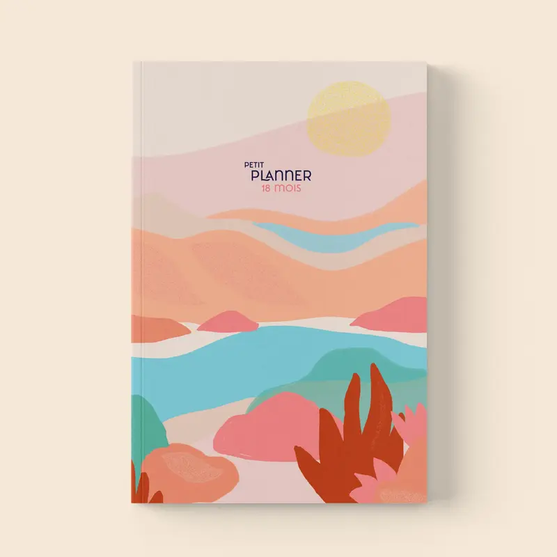 Planner mensuel 18 mois • Riviera