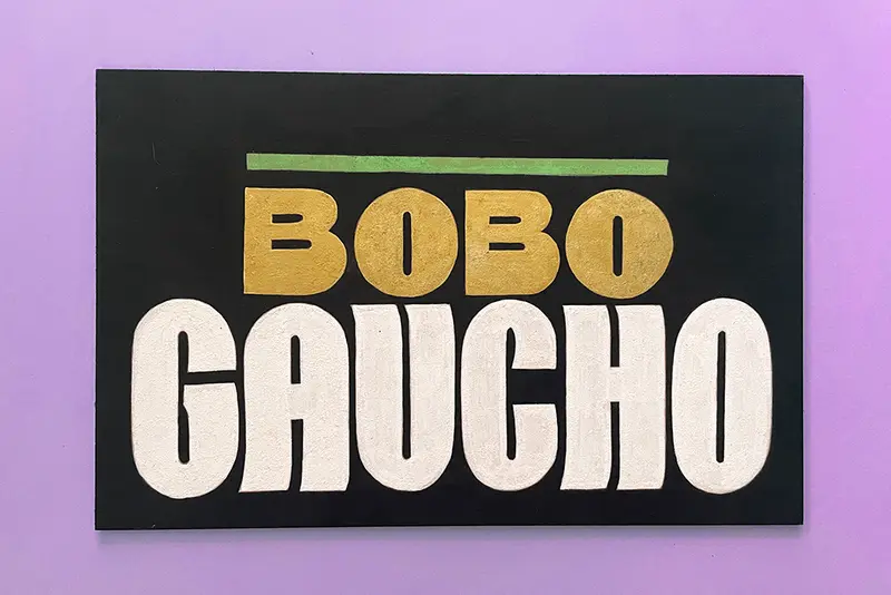 Plaque Bobo Gaucho peinte à la main