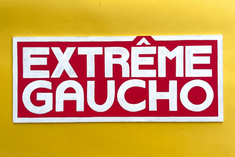 Plaque Extrême Gaucho peinte à la main