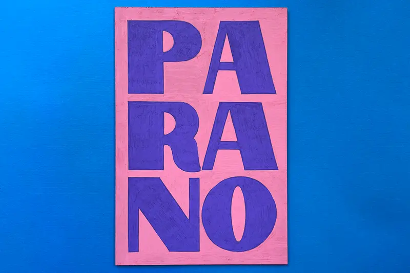 Plaque Parano peinte à la main